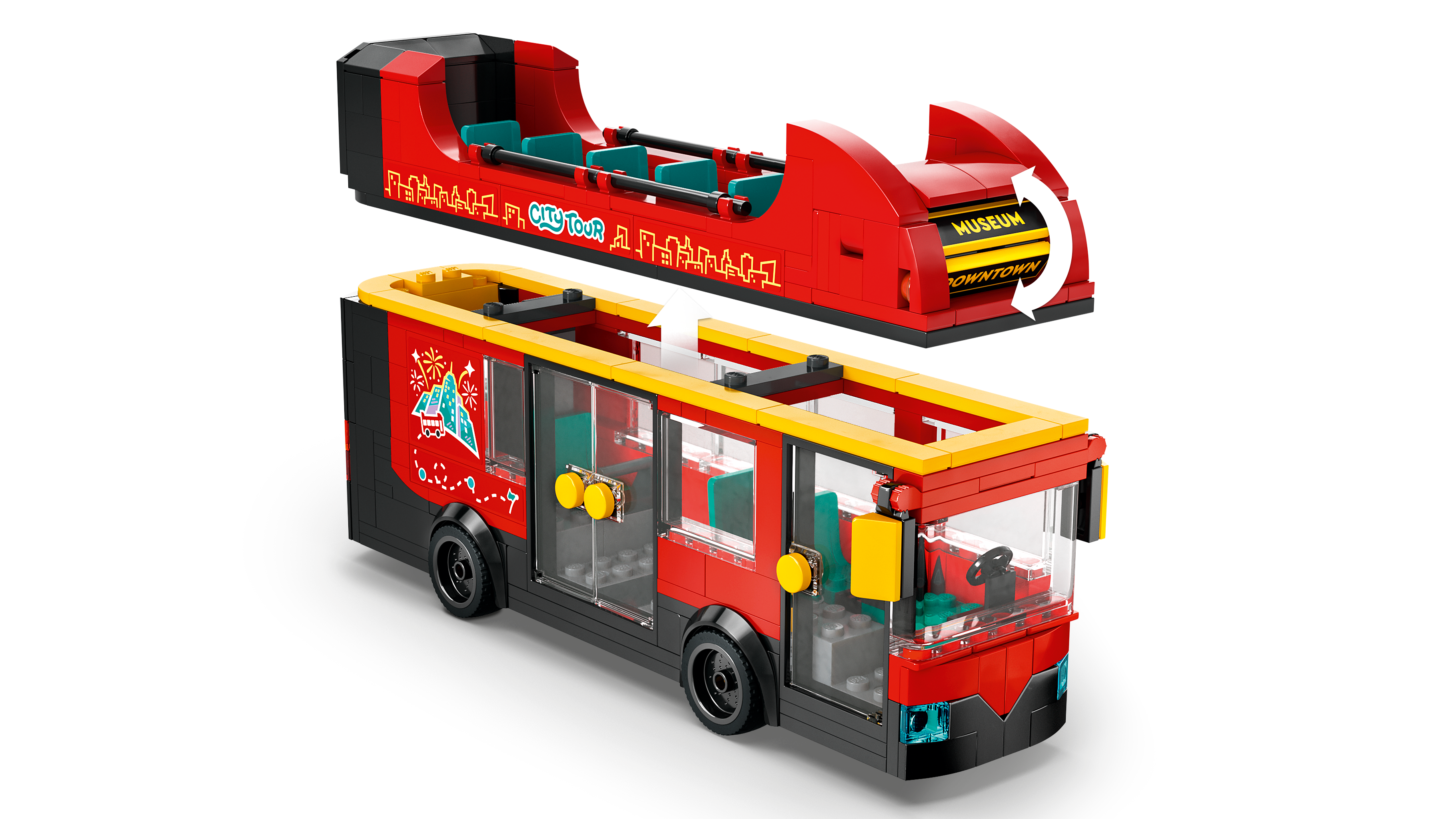 Picture of LEGO City 60407 Red Double-Decker Sightseeing Bus