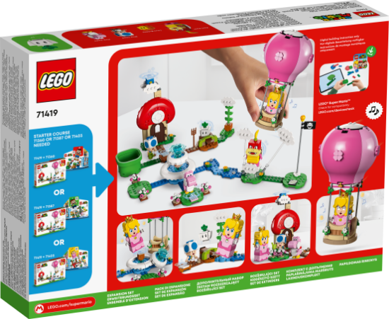 Picture of LEGO Super Mario 71419  Peach's Garden Balloon Ride Expansion Set