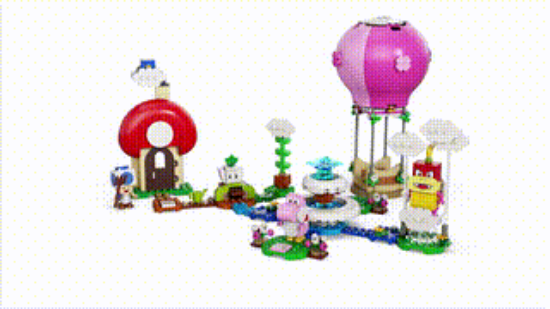 Picture of LEGO Super Mario 71419  Peach's Garden Balloon Ride Expansion Set