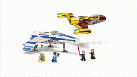 Picture of LEGO Star Wars 75364 New Republic E-Wing vs. Shin Hati’s Starfighter