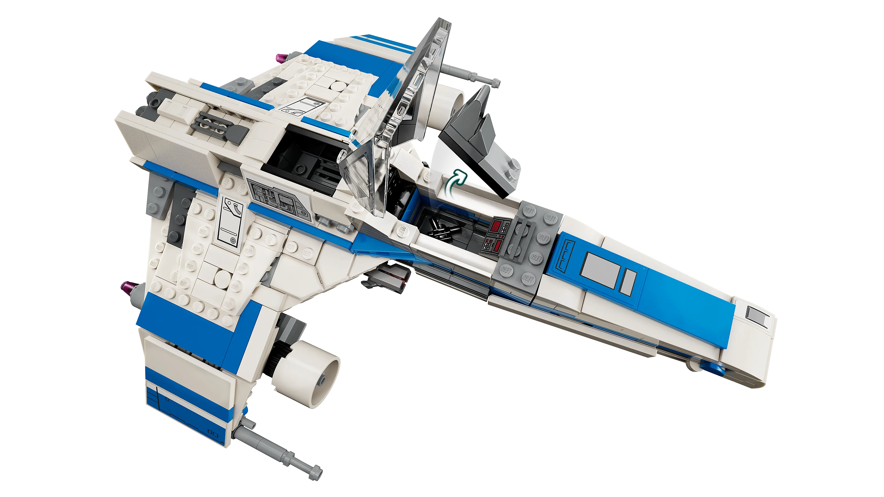 Picture of LEGO Star Wars 75364 New Republic E-Wing vs. Shin Hati’s Starfighter