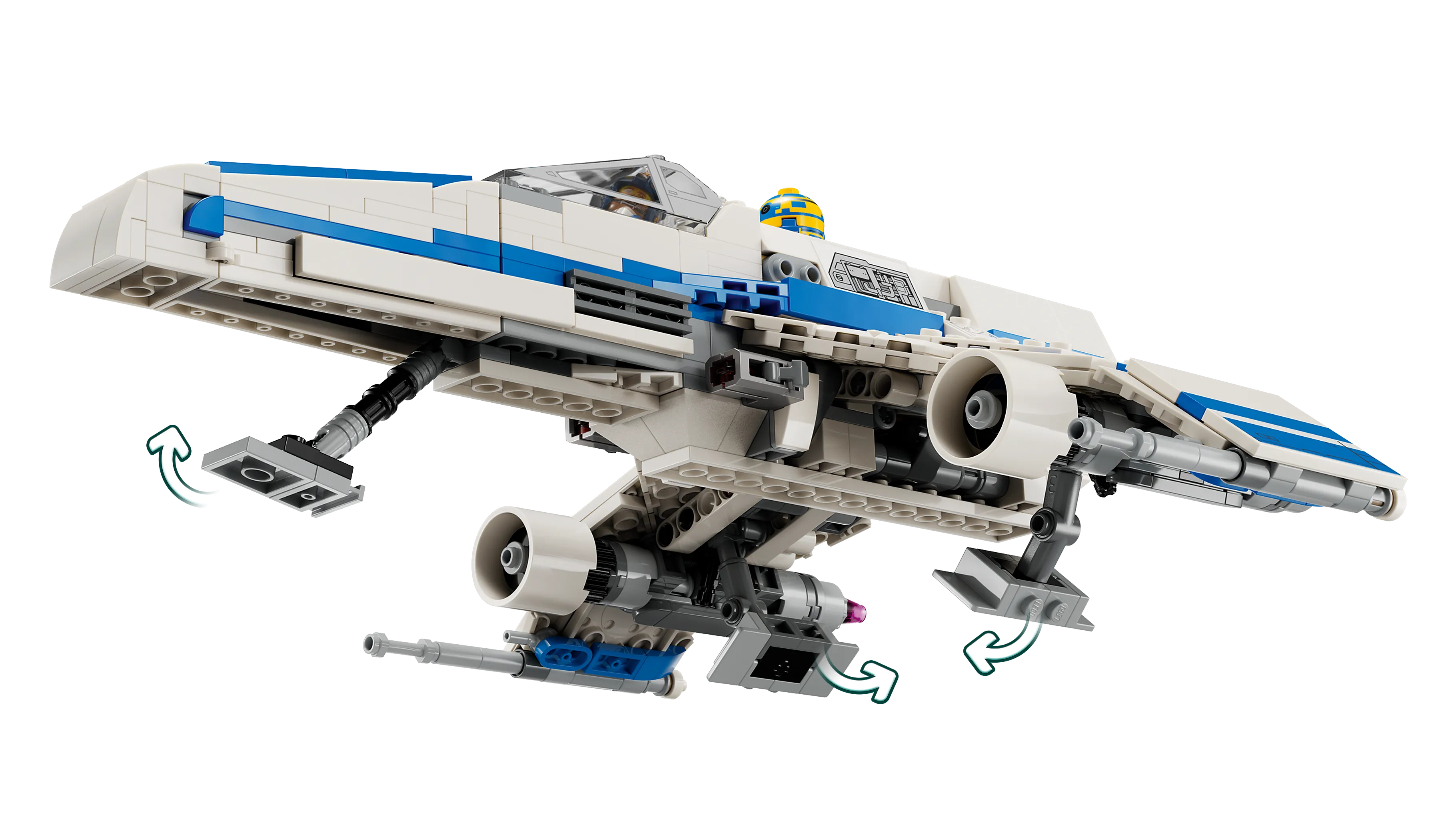 Picture of LEGO Star Wars 75364 New Republic E-Wing vs. Shin Hati’s Starfighter