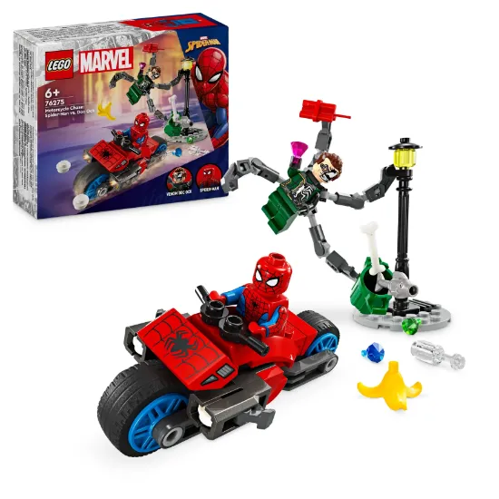 Picture of LEGO Super Heroes 76275 Motorcycle Chase: Spider-Man vs. Doc Ock