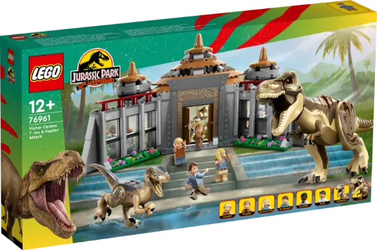 Picture of LEGO Jurassic World 76961 Visitor Center: T. rex & Raptor Attack