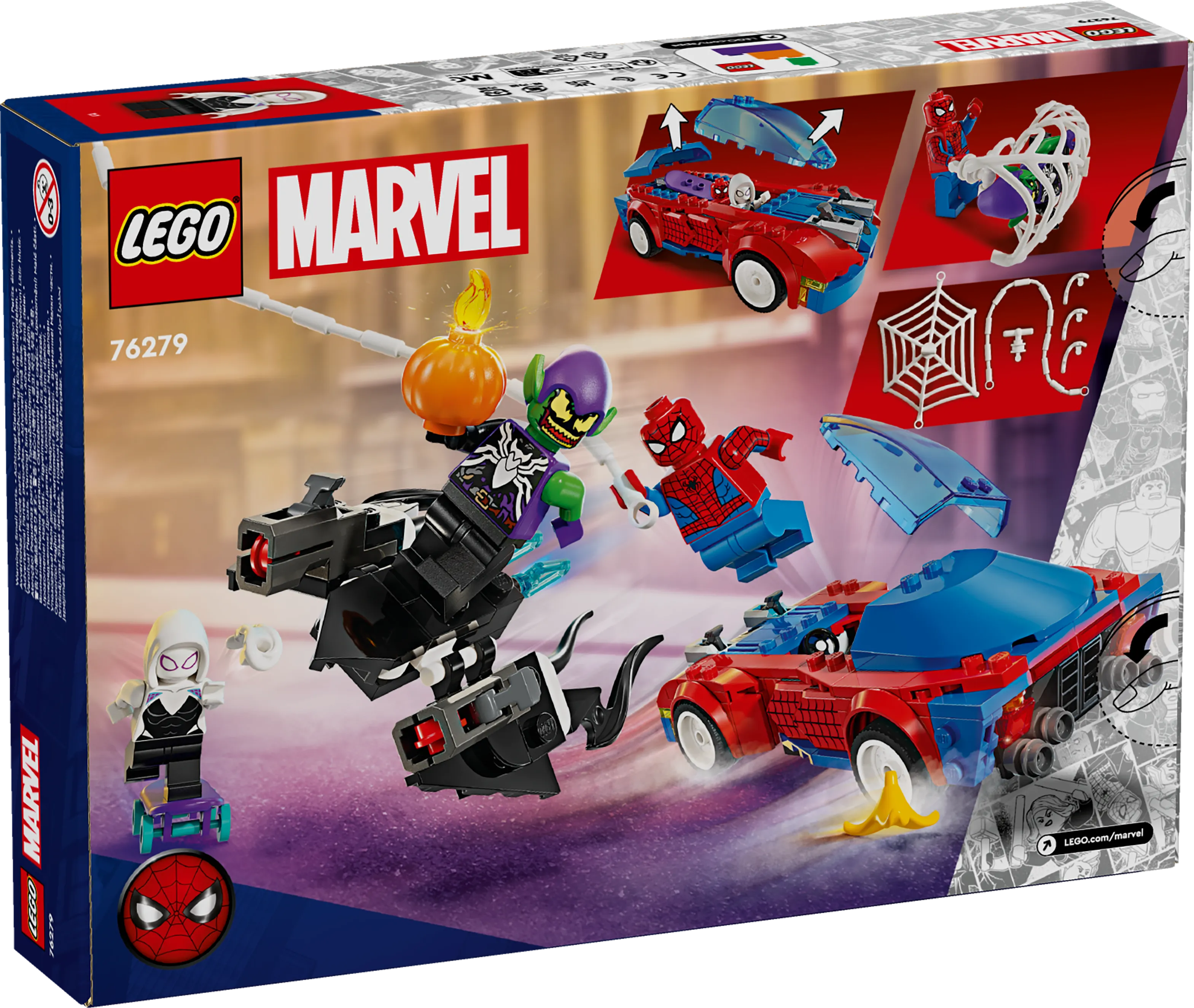 Picture of LEGO Super Heroes 76279 Spider-Man Race Car & Venom Green Goblin