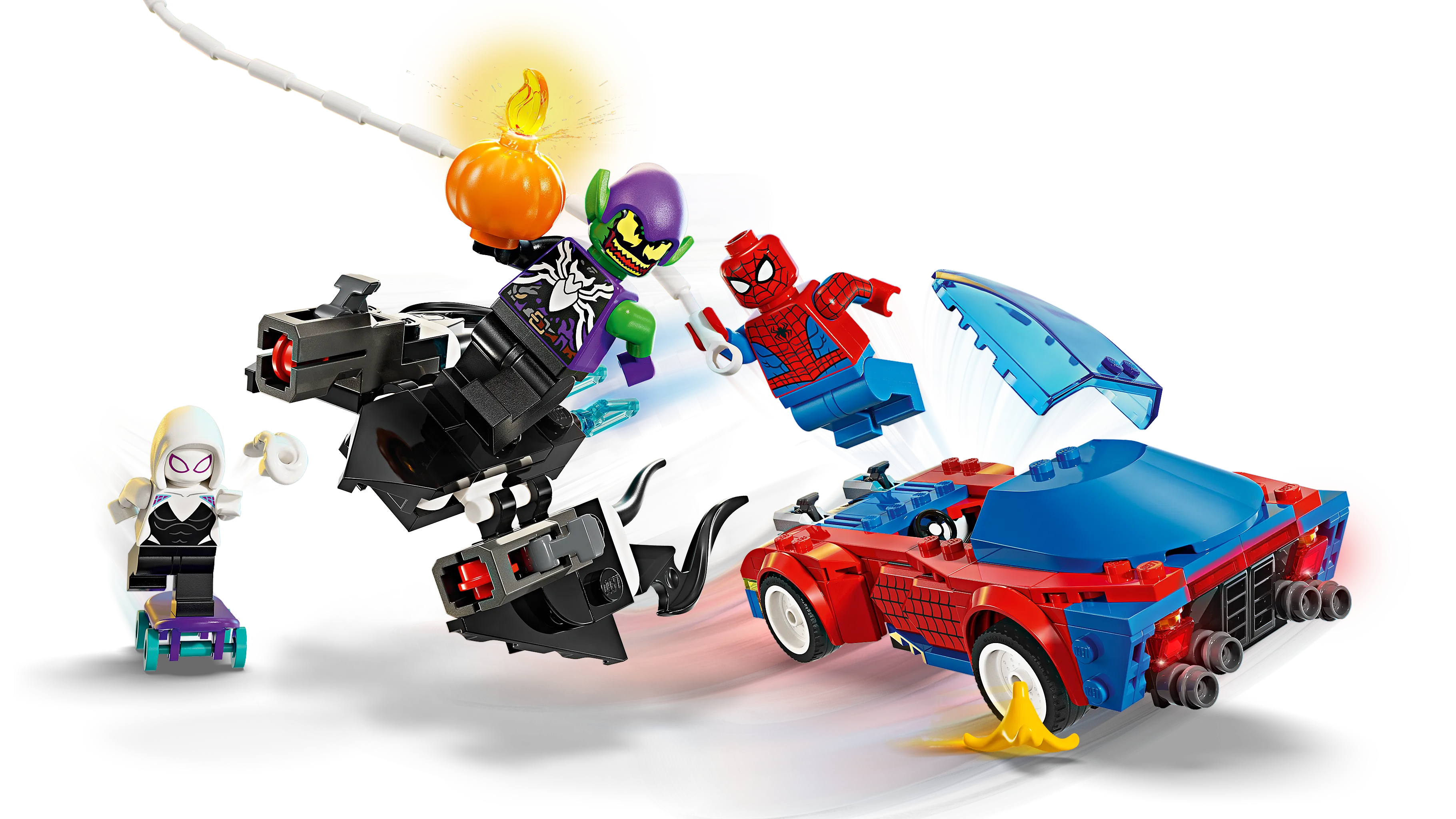 Picture of LEGO Super Heroes 76279 Spider-Man Race Car & Venom Green Goblin