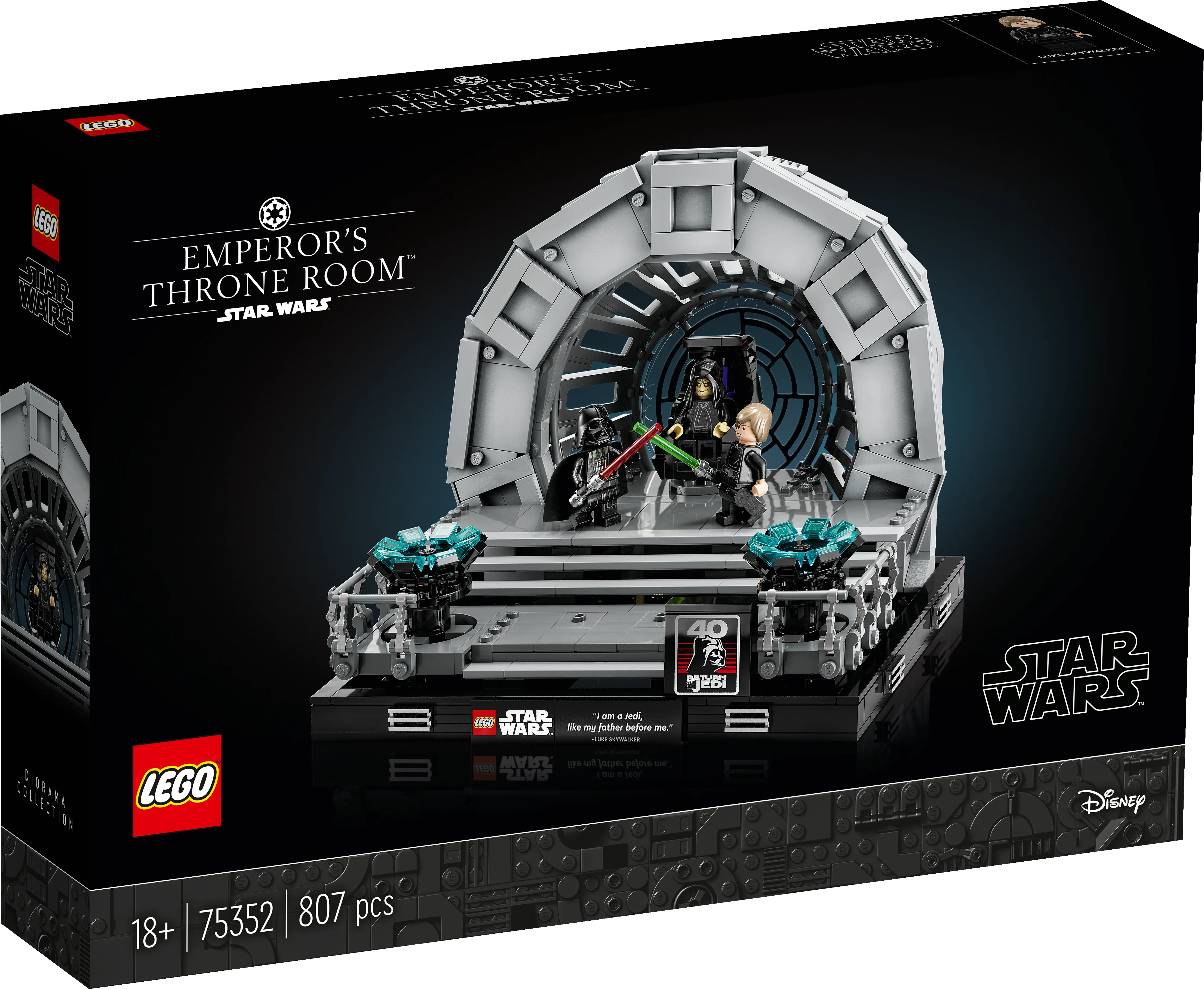 Picture of LEGO Star Wars 75352 Emperor's Throne Room Diorama