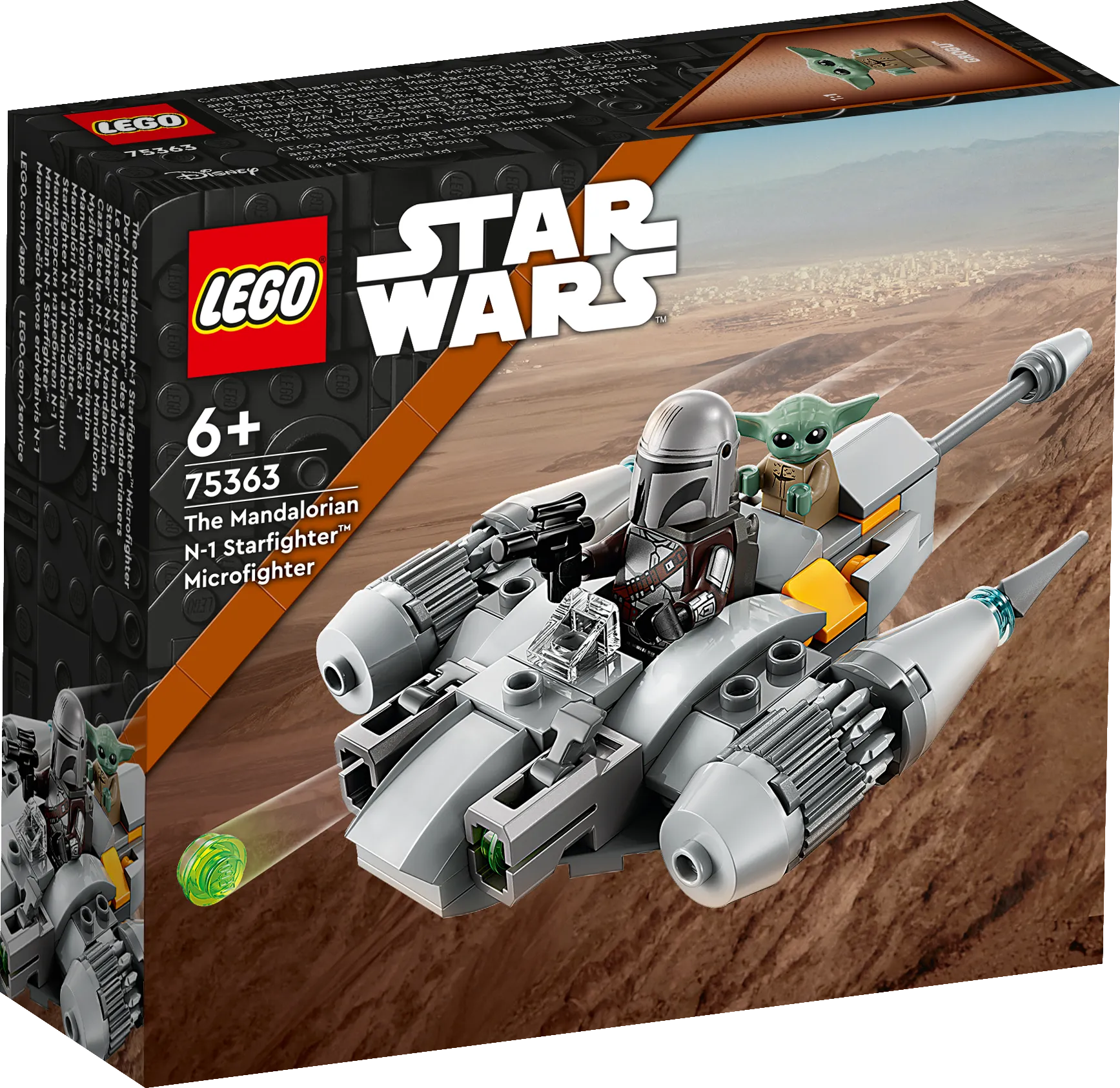 Picture of LEGO Star Wars 75363 The Mandalorian’s N-1 Starfighter Microfighter