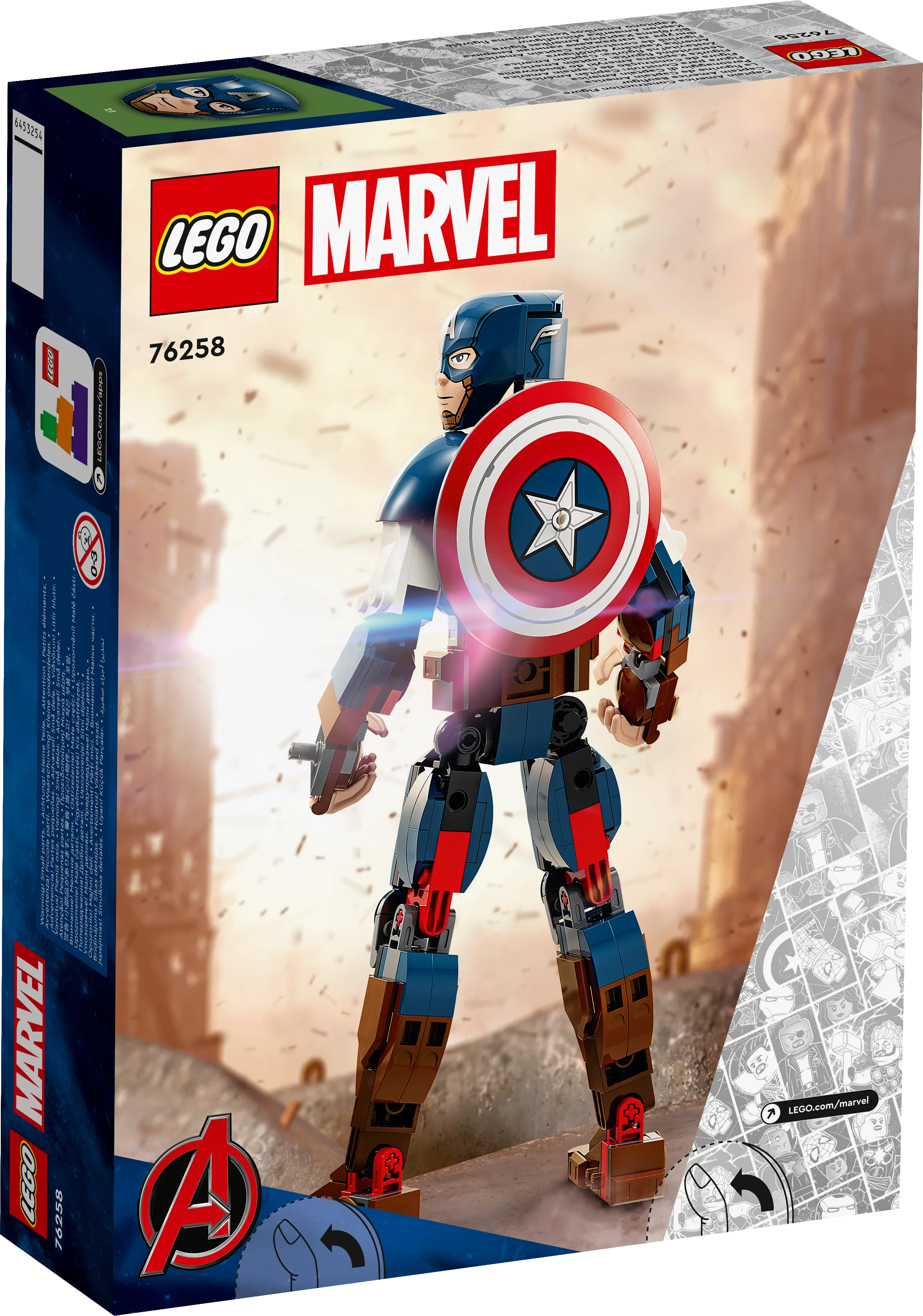 Picture of LEGO Super Heroes 76258 Captain America Construction Figure