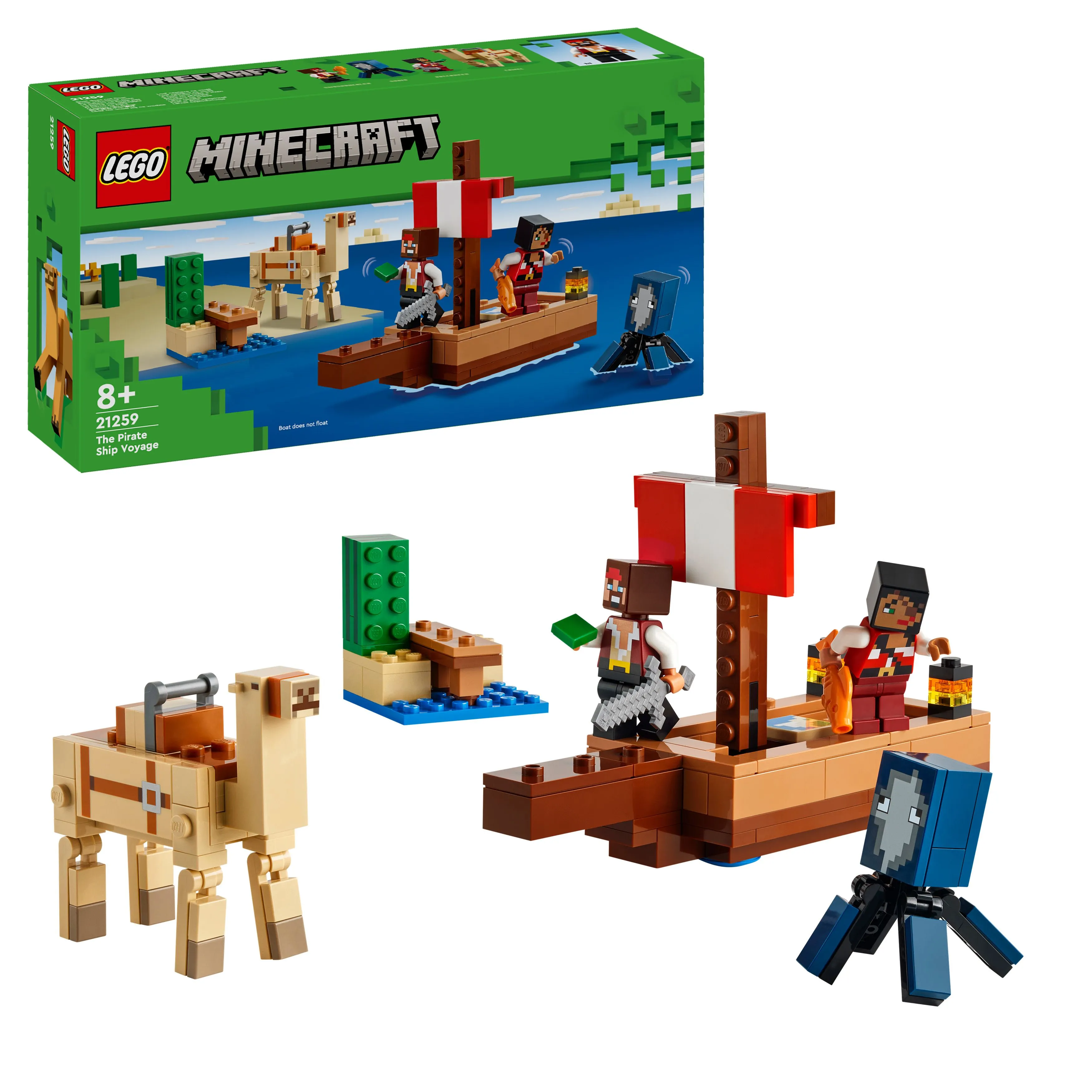 Picture of LEGO Minecraft 21259 The Pirate Ship Voyage