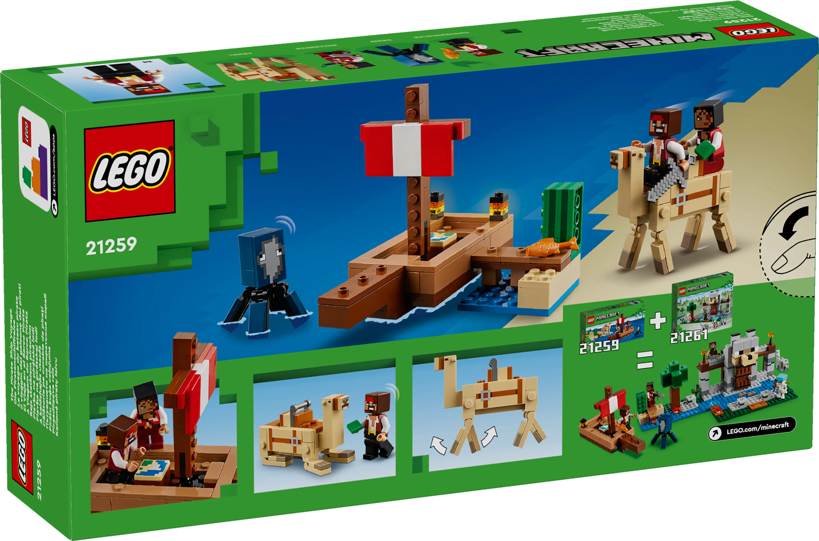 Picture of LEGO Minecraft 21259 The Pirate Ship Voyage