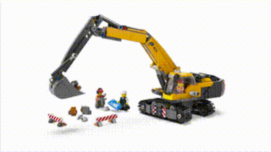 Picture of LEGO City 60420 Yellow Construction Excavator