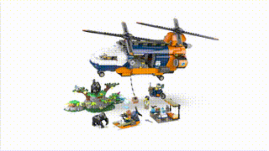 Picture of LEGO City 60437 Jungle Explorer Helicopter at Base Camp