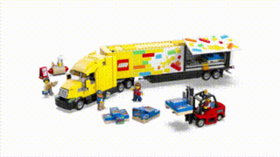 Picture of LEGO City 60440 Yellow Delivery Truck