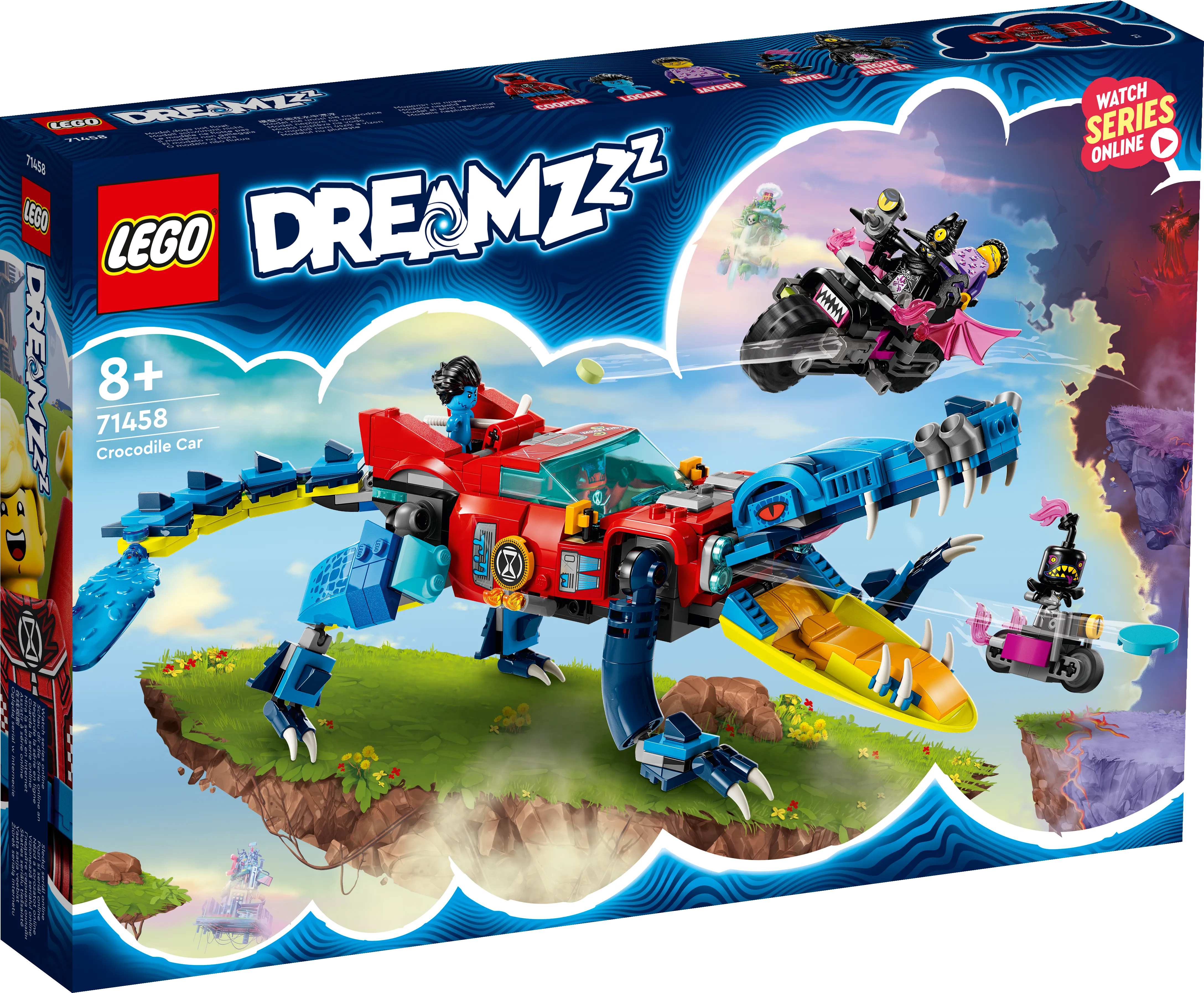 Picture of LEGO DREAMZzz 71458 Crocodile Car Building Toy Set for Kids