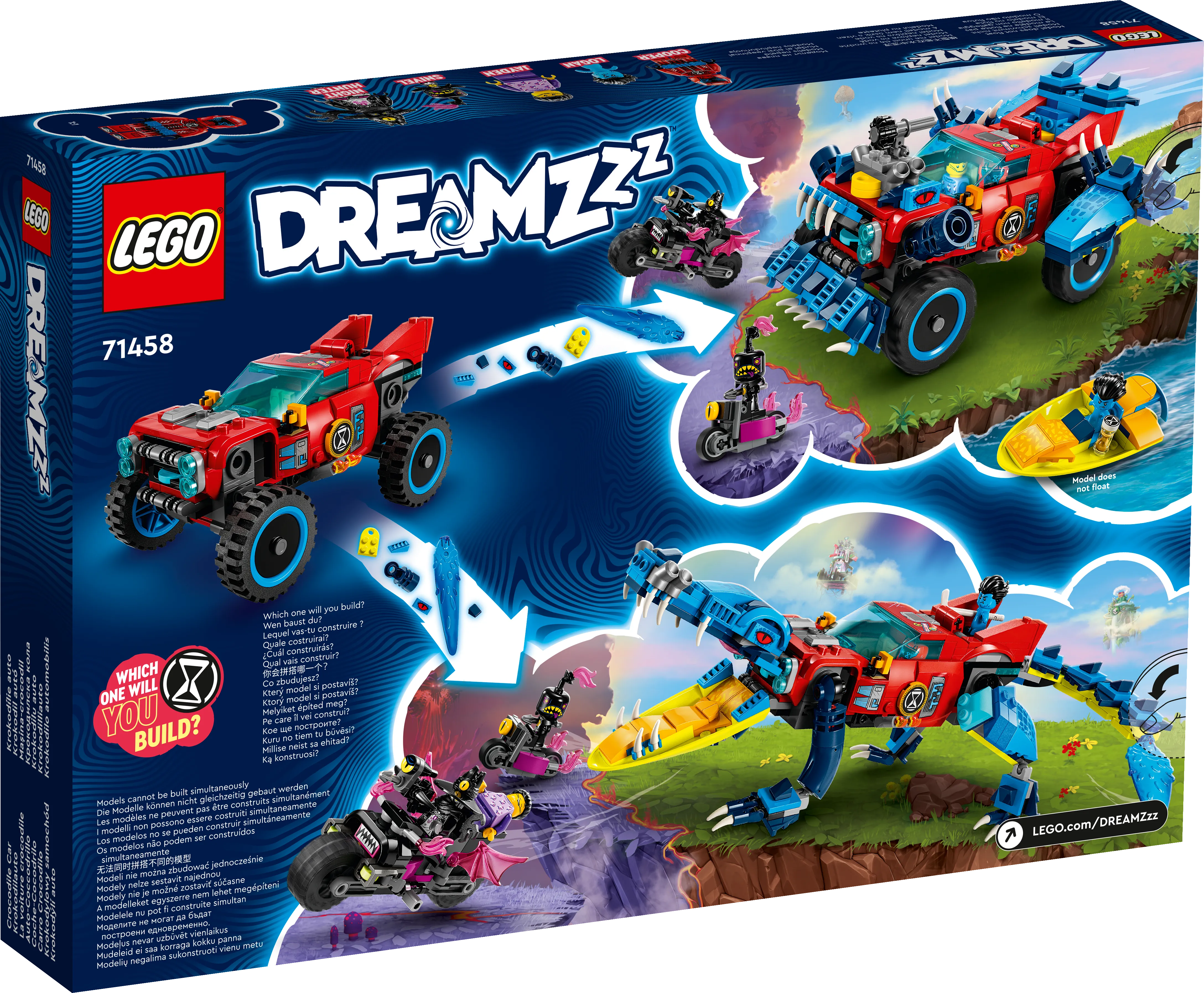 Picture of LEGO DREAMZzz 71458 Crocodile Car Building Toy Set for Kids