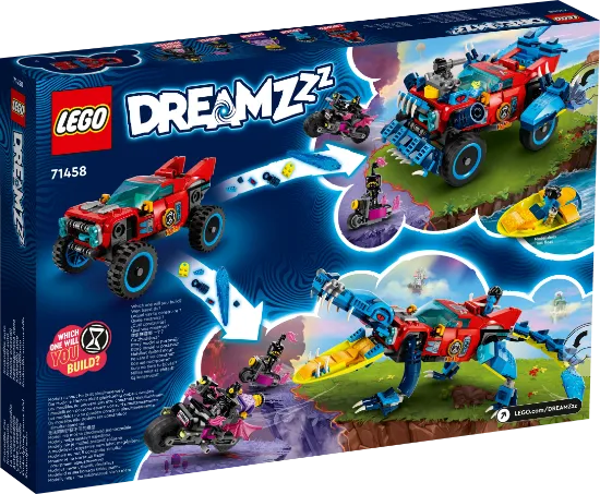 Picture of LEGO DREAMZzz 71458 Crocodile Car Building Toy Set for Kids