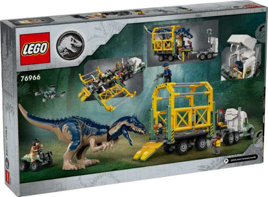 Picture of LEGO Jurassic World 76966 Dinosaur Missions: Allosaurus Transport Truck