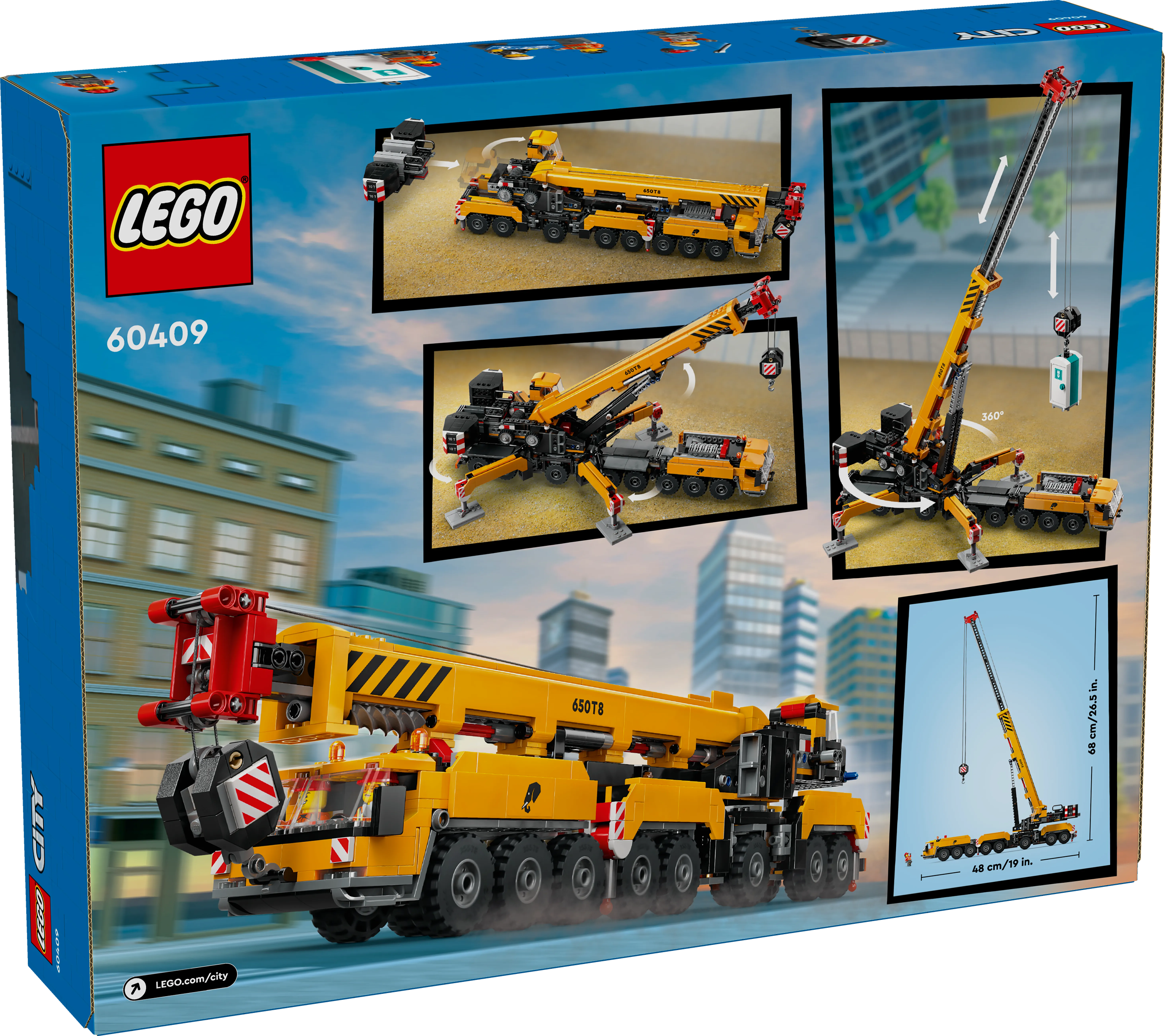 Picture of LEGO City 60409 Yellow Mobile Construction Crane