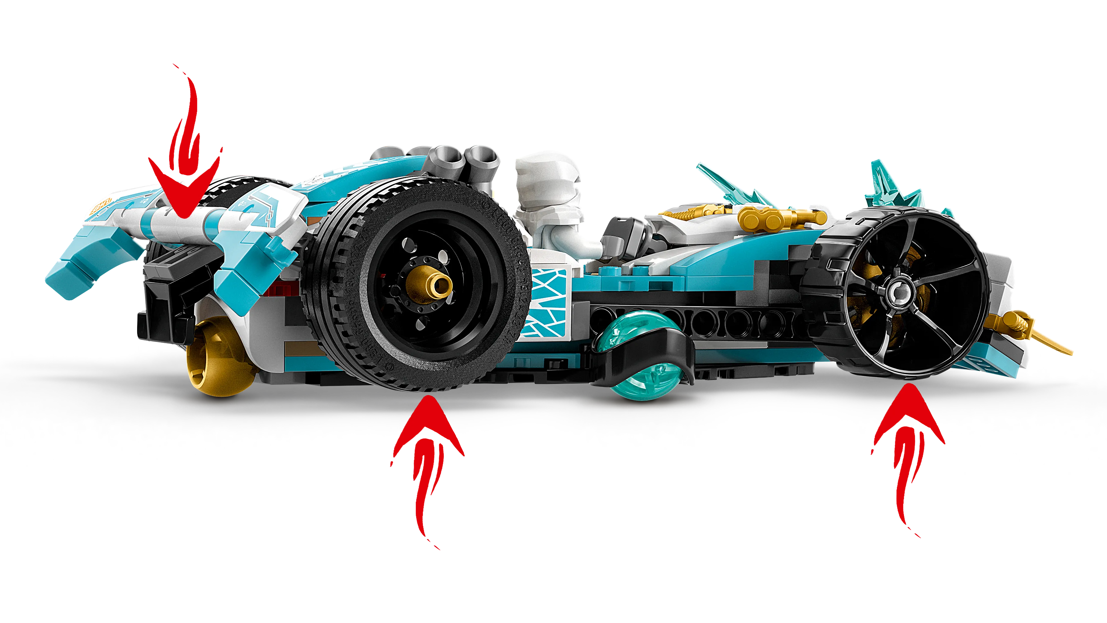 Picture of LEGO Ninjago 71791 Zane’s Dragon Power Spinjitzu Racing Car