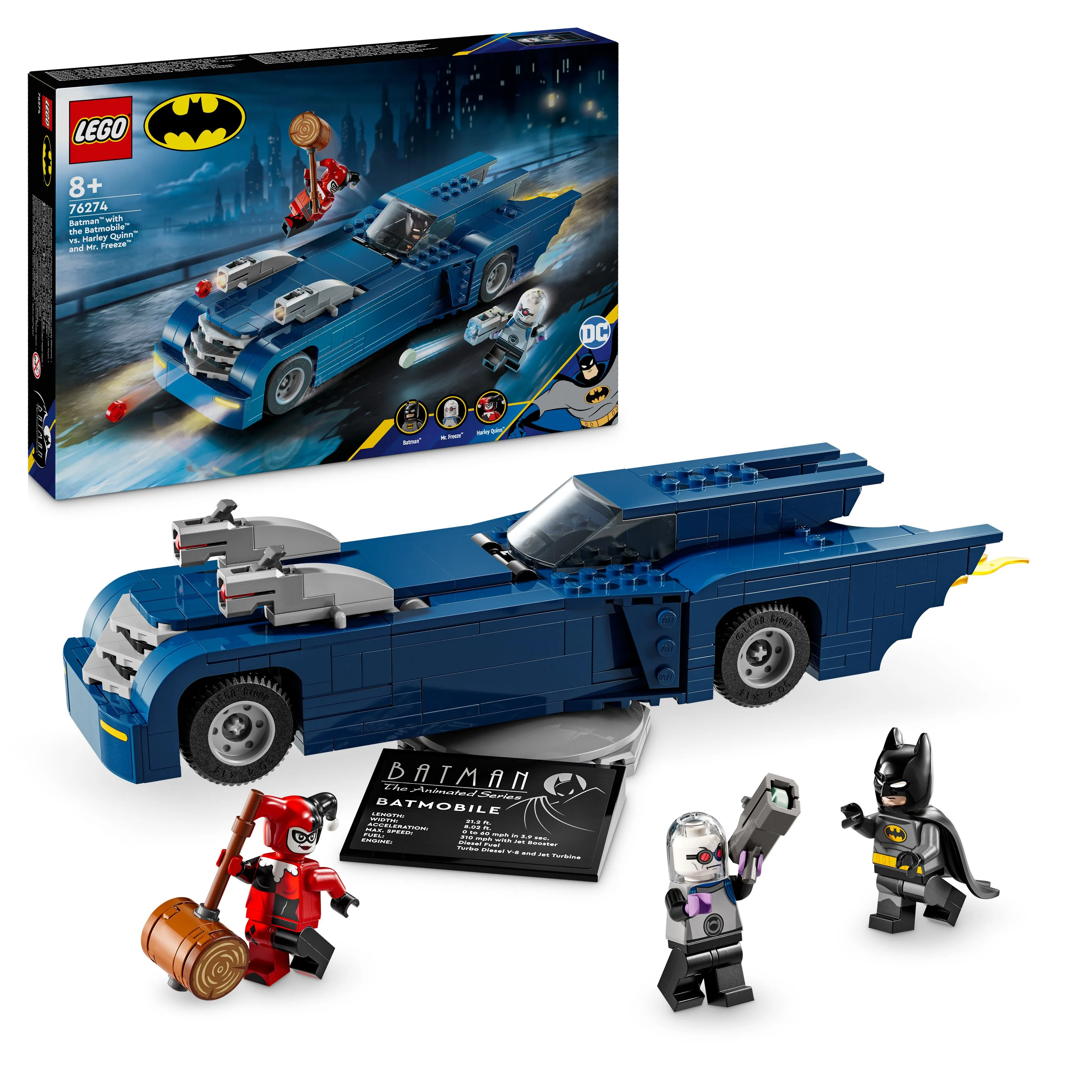 Picture of LEGO Super Heroes DC 76274 Batman with the Batmobile vs. Harley Quinn and Mr. Freeze