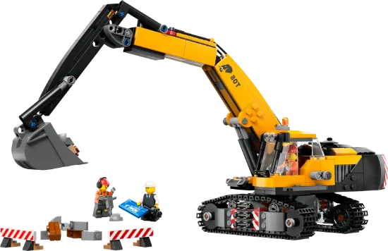 Picture of LEGO City 60420 Yellow Construction Excavator