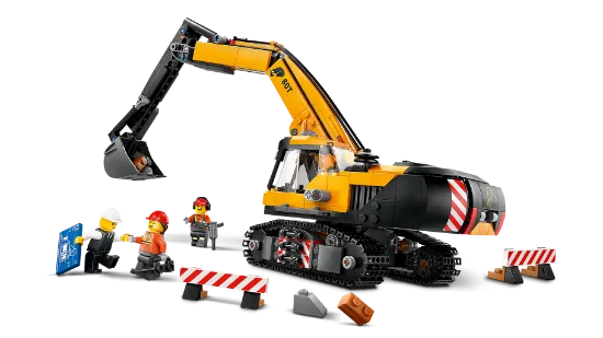 Picture of LEGO City 60420 Yellow Construction Excavator