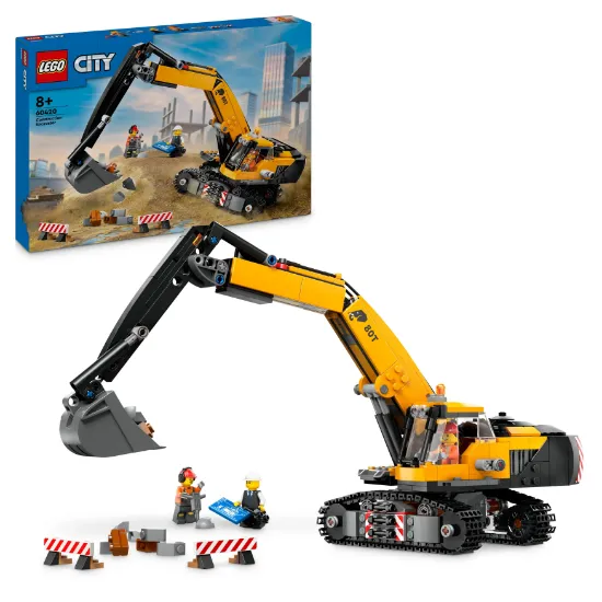 Picture of LEGO City 60420 Yellow Construction Excavator