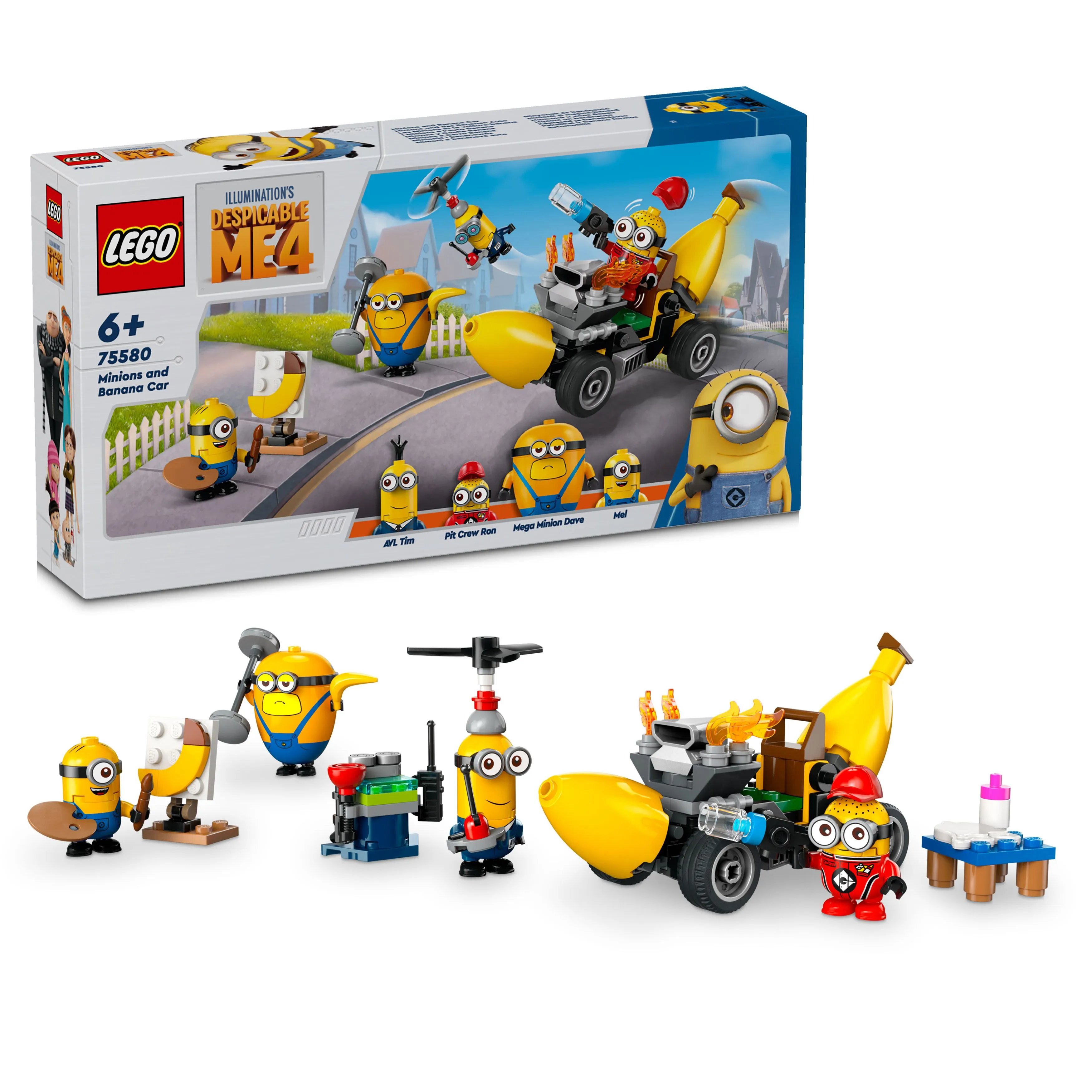 Picture of LEGO Despicable Me 4 75580 Minions and Banana Car