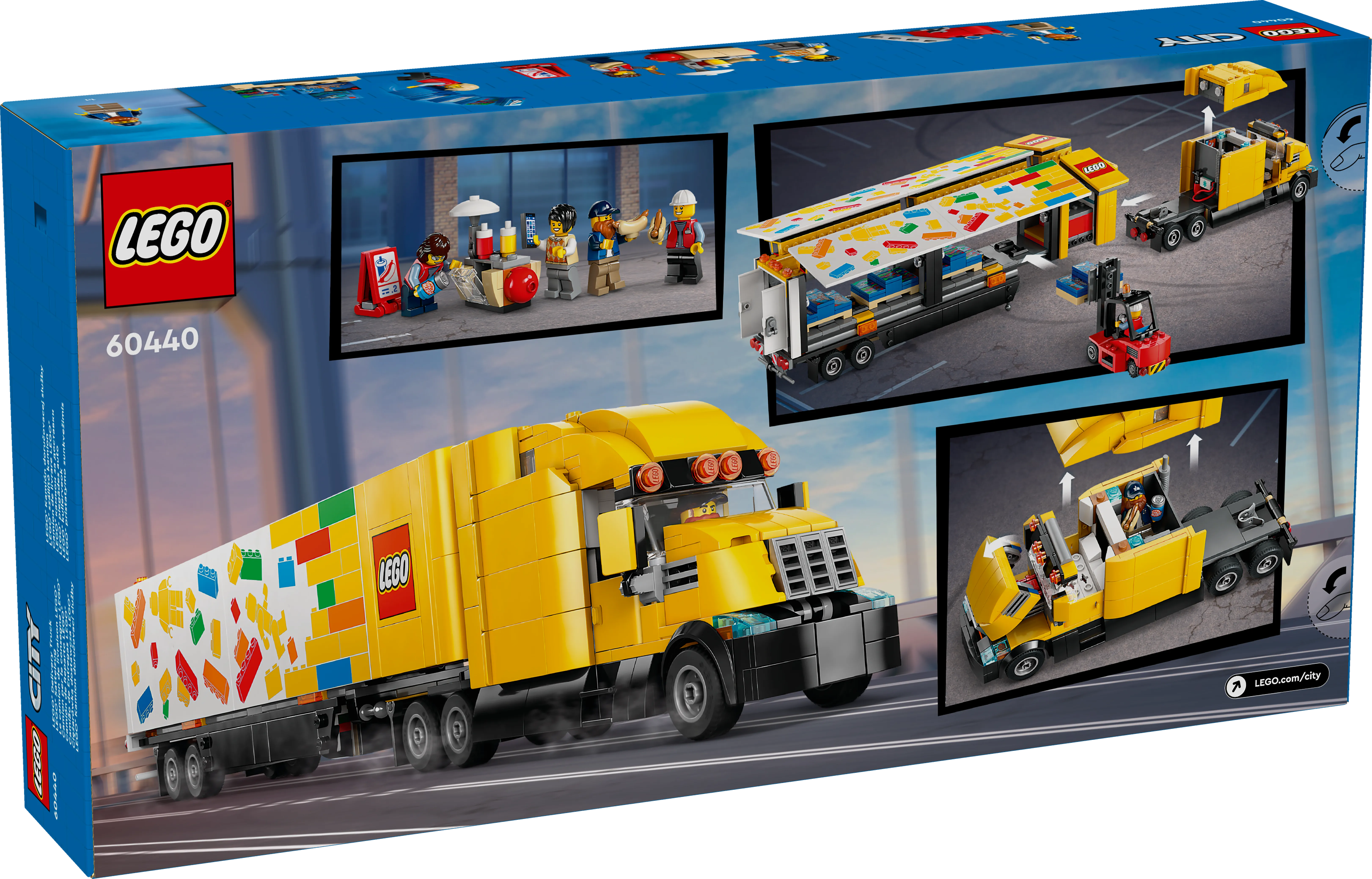 Picture of LEGO City 60440 Yellow Delivery Truck