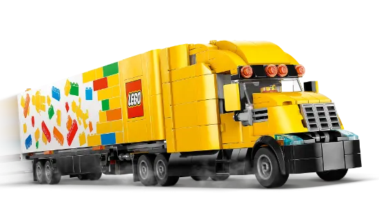 Picture of LEGO City 60440 Yellow Delivery Truck