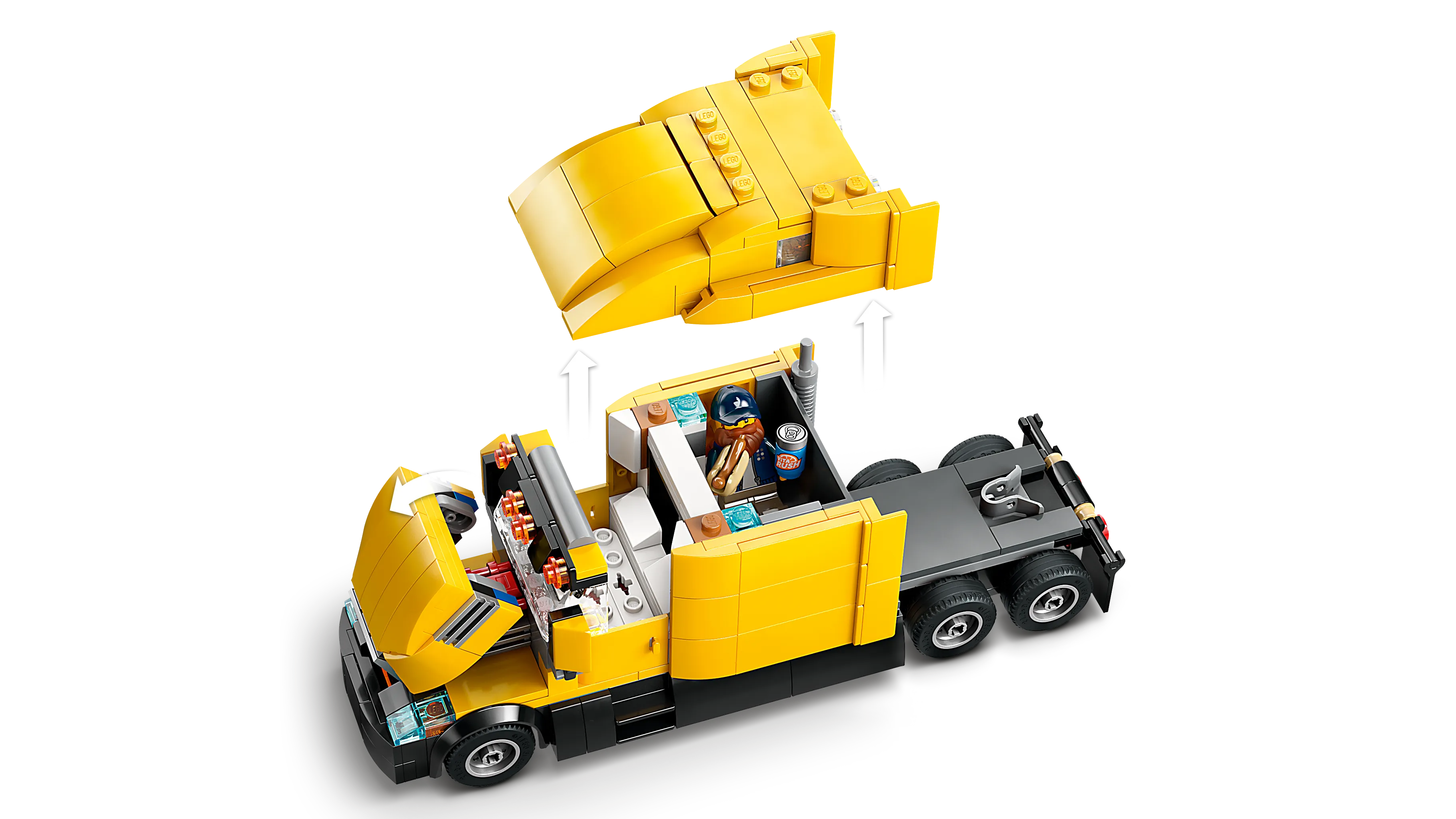 Picture of LEGO City 60440 Yellow Delivery Truck