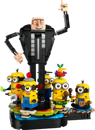 Picture of LEGO Despicable Me 4 75582 Brick-Built Gru and Minions