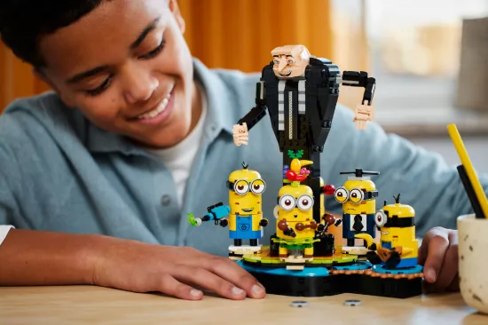 Picture of LEGO Despicable Me 4 75582 Brick-Built Gru and Minions