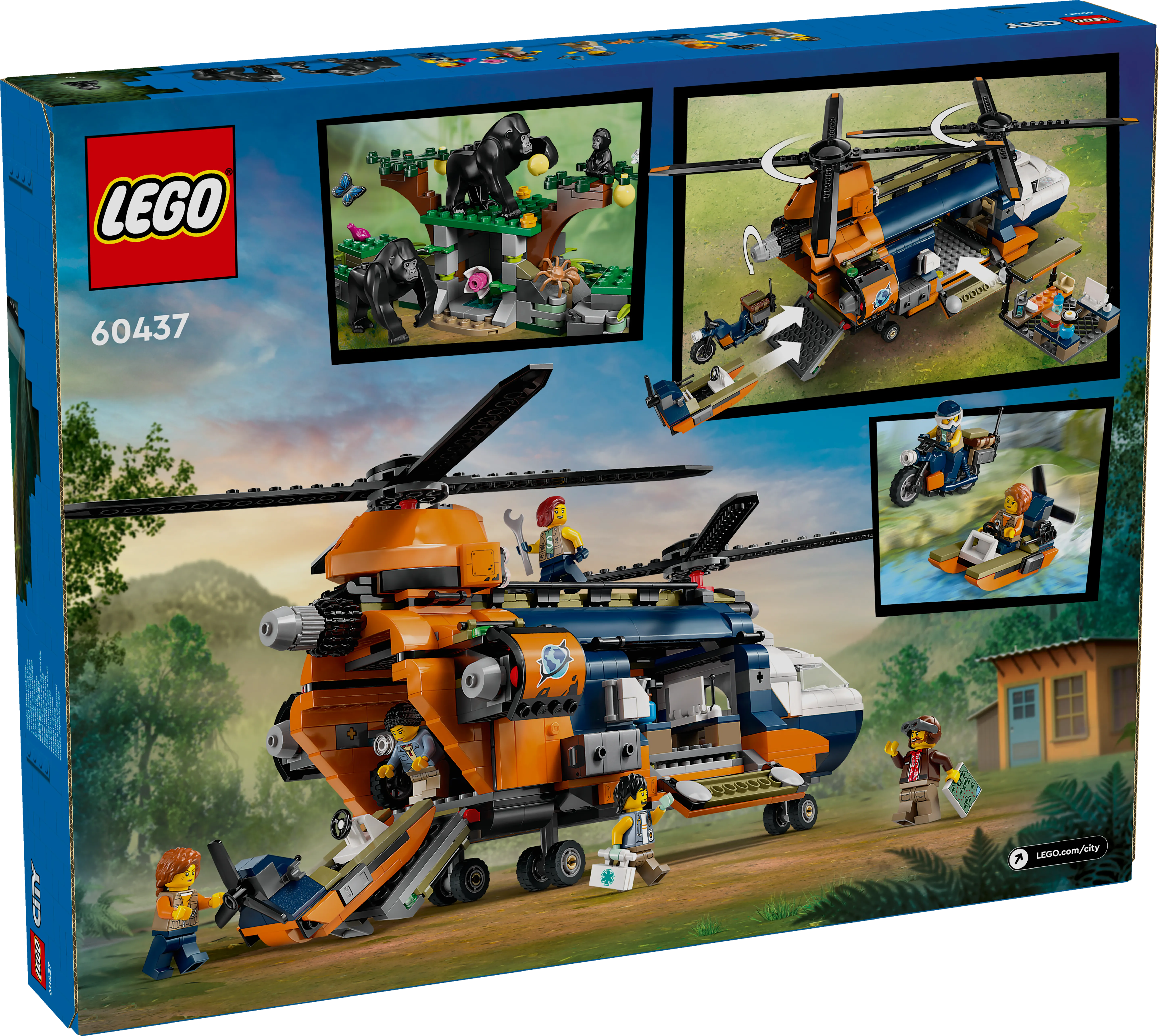 Picture of LEGO City 60437 Jungle Explorer Helicopter at Base Camp