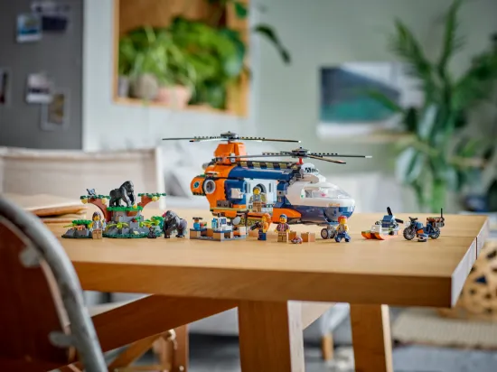 Picture of LEGO City 60437 Jungle Explorer Helicopter at Base Camp