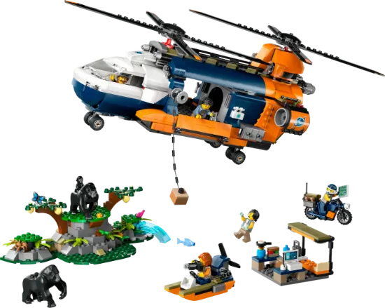 Picture of LEGO City 60437 Jungle Explorer Helicopter at Base Camp