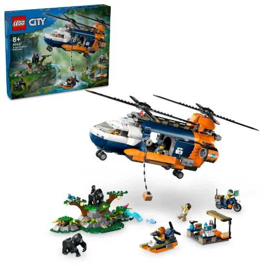 Picture of LEGO City 60437 Jungle Explorer Helicopter at Base Camp