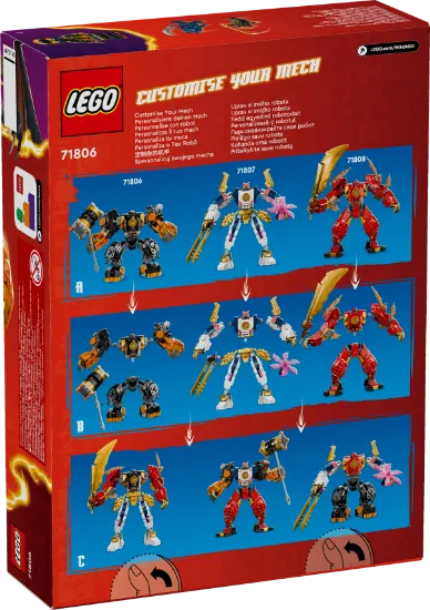 Picture of LEGO Ninjago 71806 Cole’s Elemental Earth Mech Toy