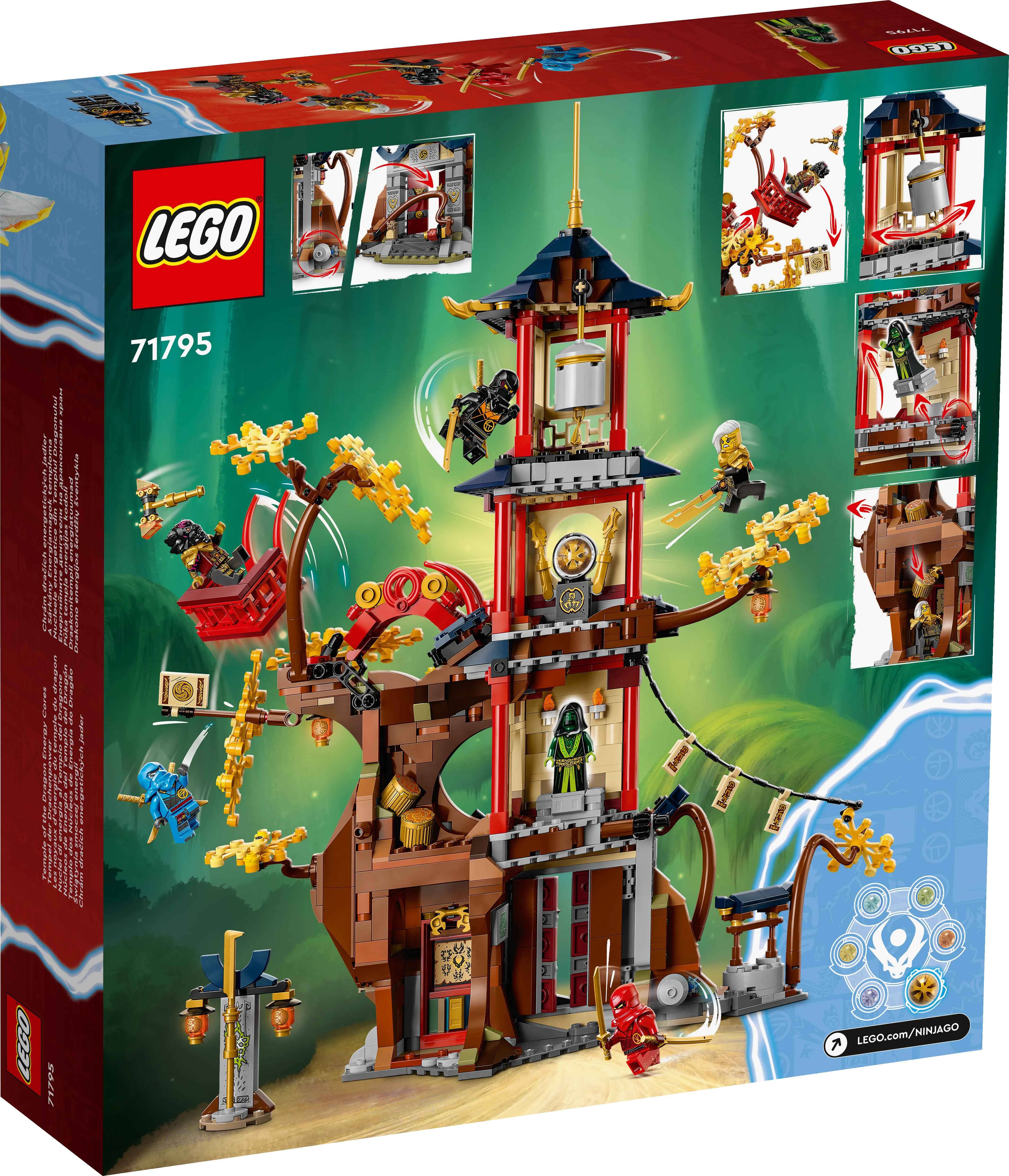 Picture of LEGO Ninjago 71795 Temple of the Dragon Energy Cores