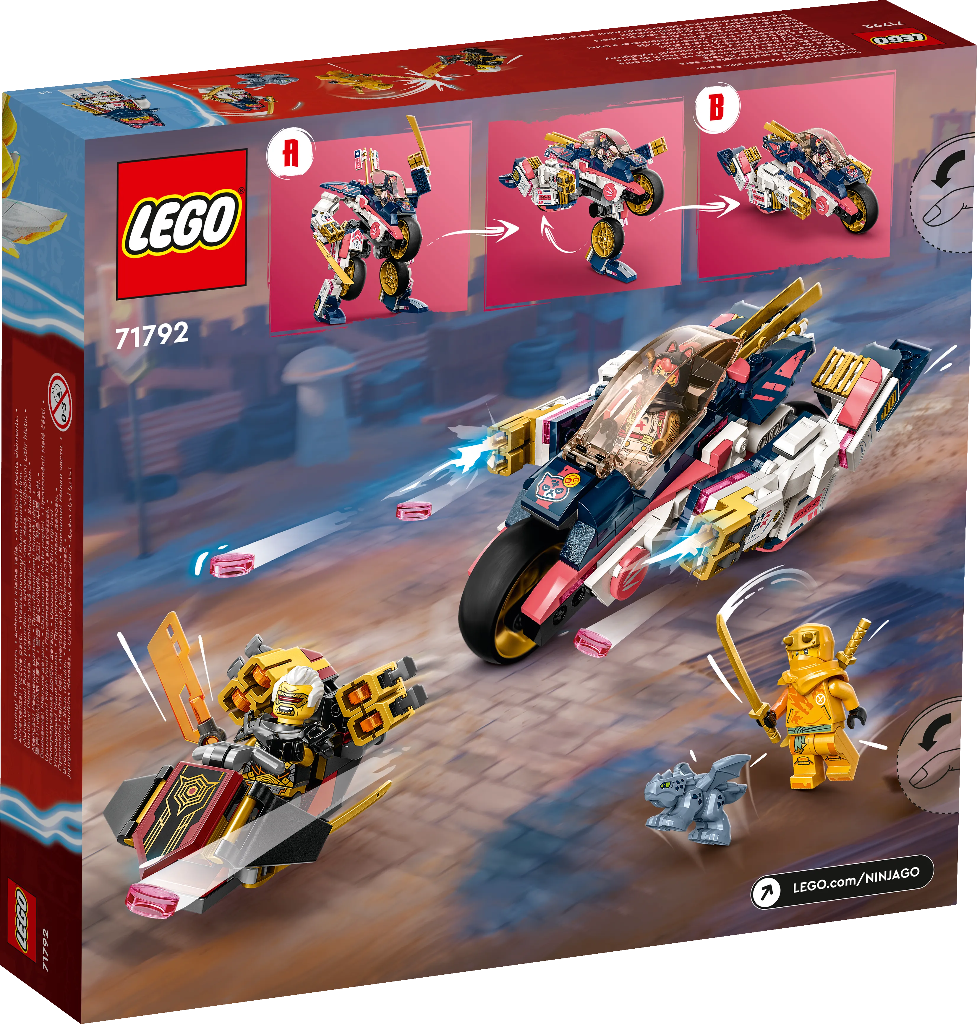 Picture of LEGO Ninjago 71792 Sora’s Transforming Mech Bike Racer