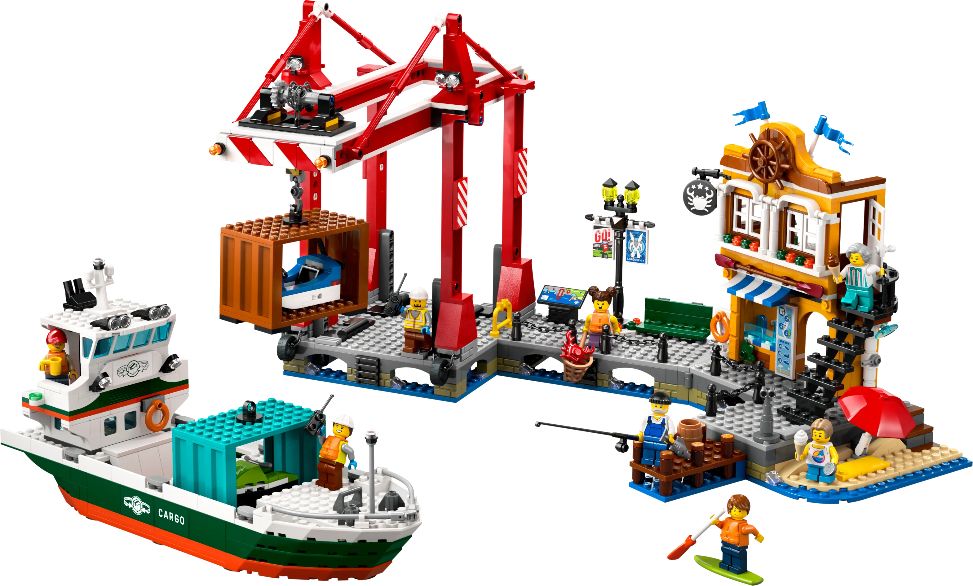 Picture of LEGO City 60422 Seaside Harbour with Cargo Ship