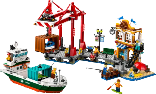 Picture of LEGO City 60422 Seaside Harbour with Cargo Ship