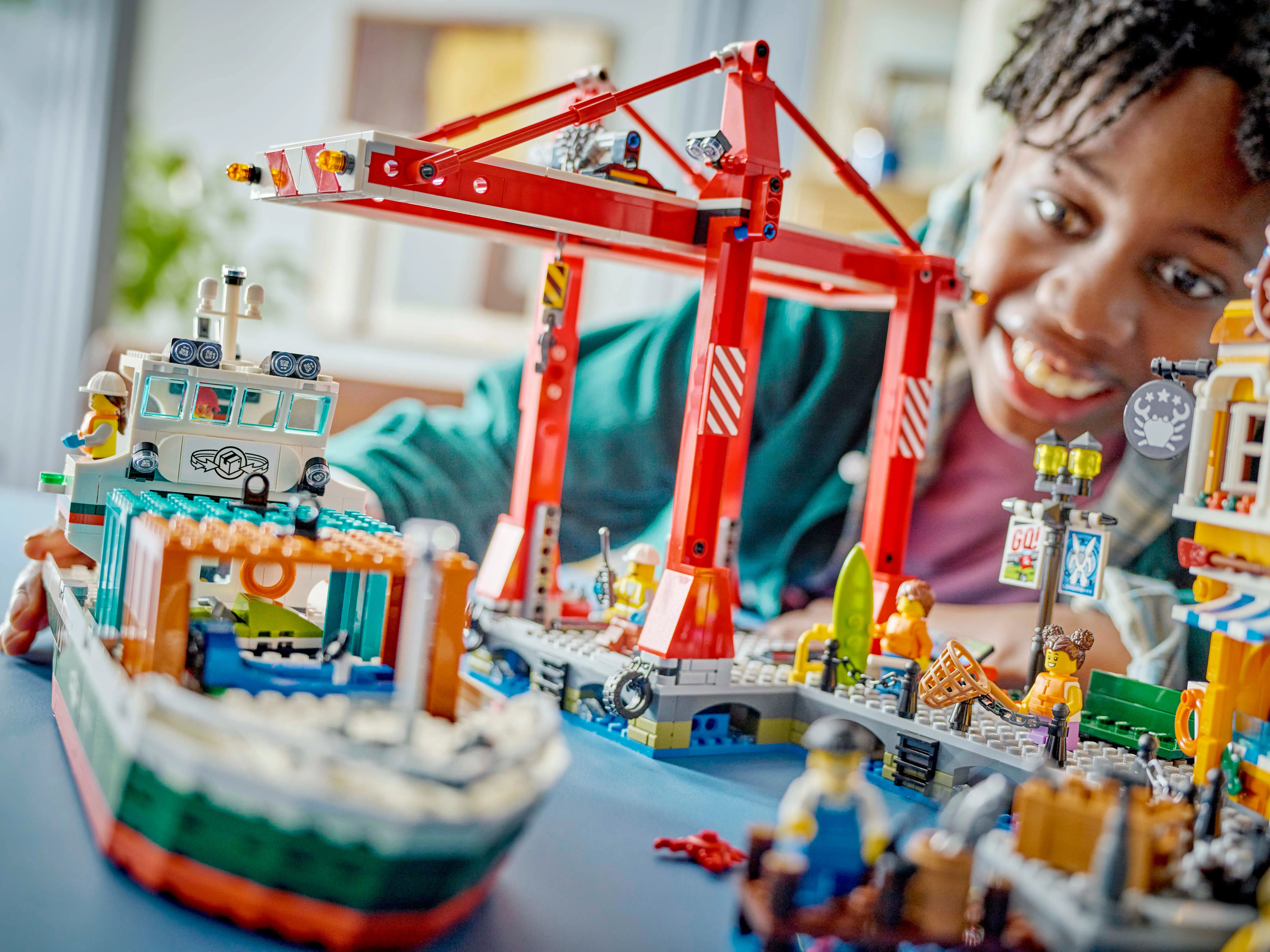 Picture of LEGO City 60422 Seaside Harbour with Cargo Ship