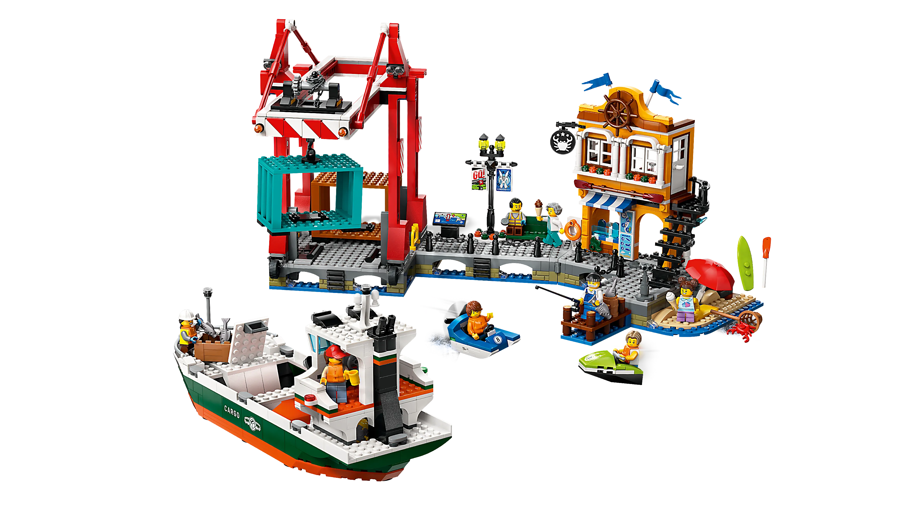 Picture of LEGO City 60422 Seaside Harbour with Cargo Ship