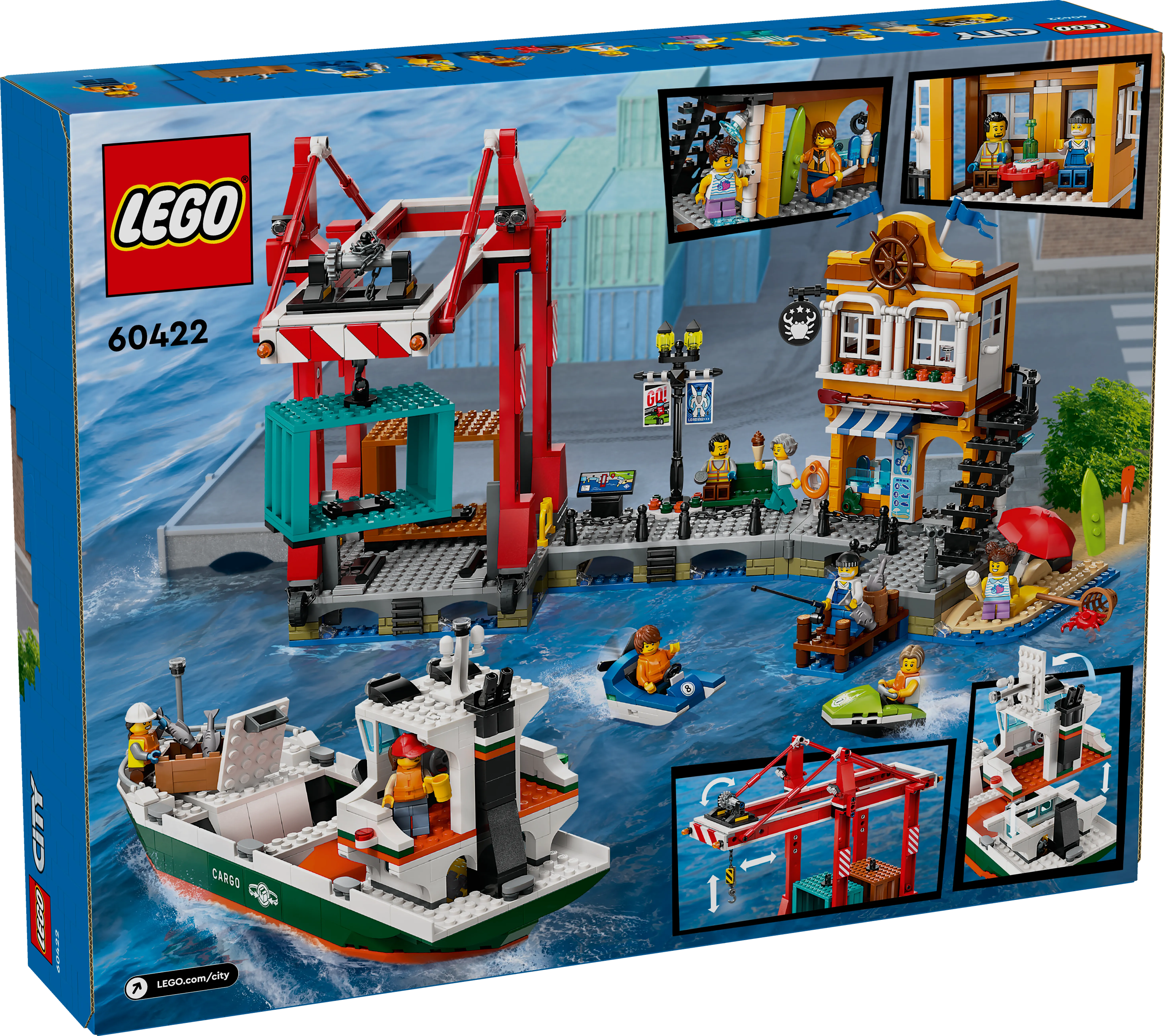 Picture of LEGO City 60422 Seaside Harbour with Cargo Ship