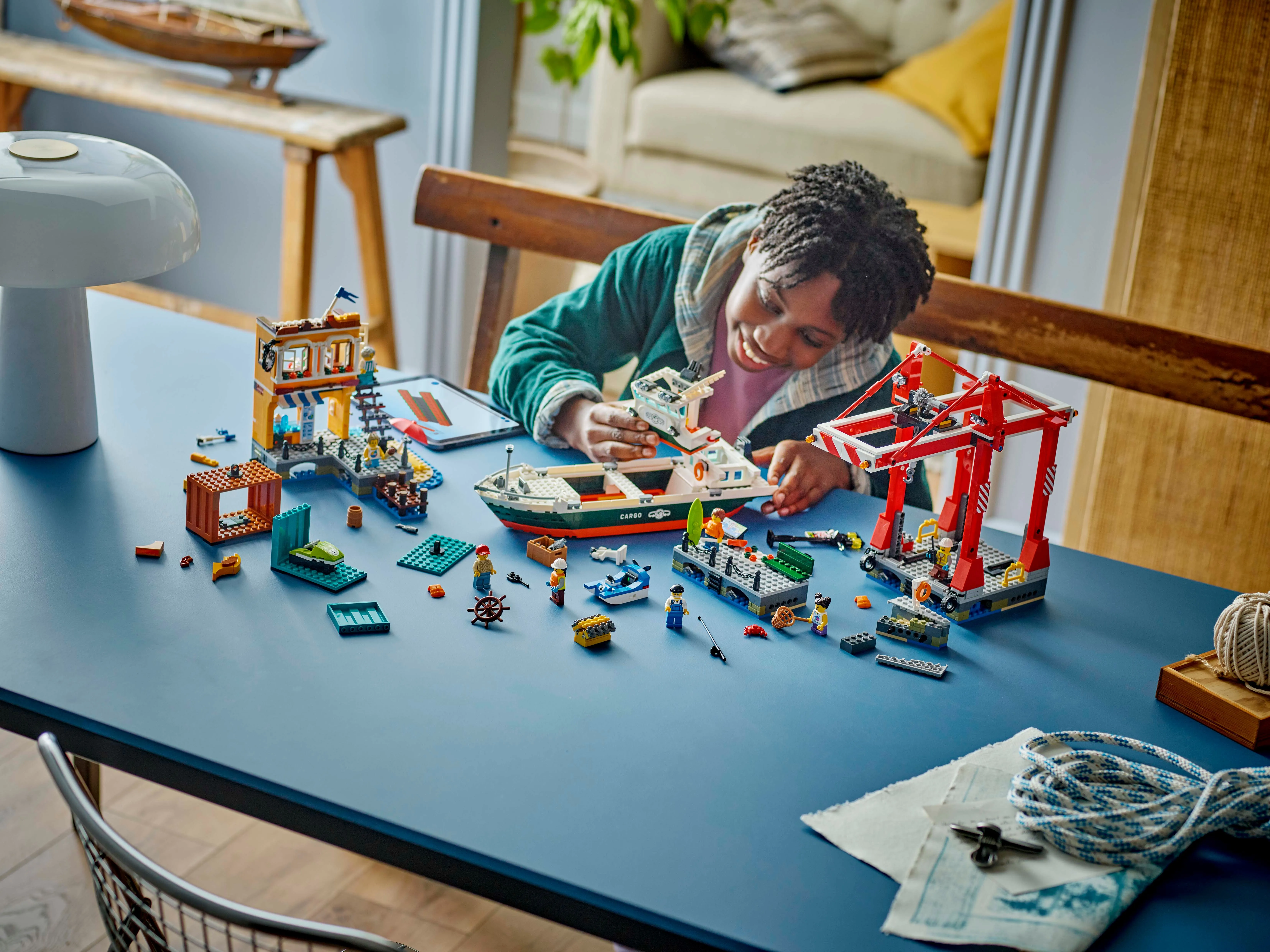 Picture of LEGO City 60422 Seaside Harbour with Cargo Ship