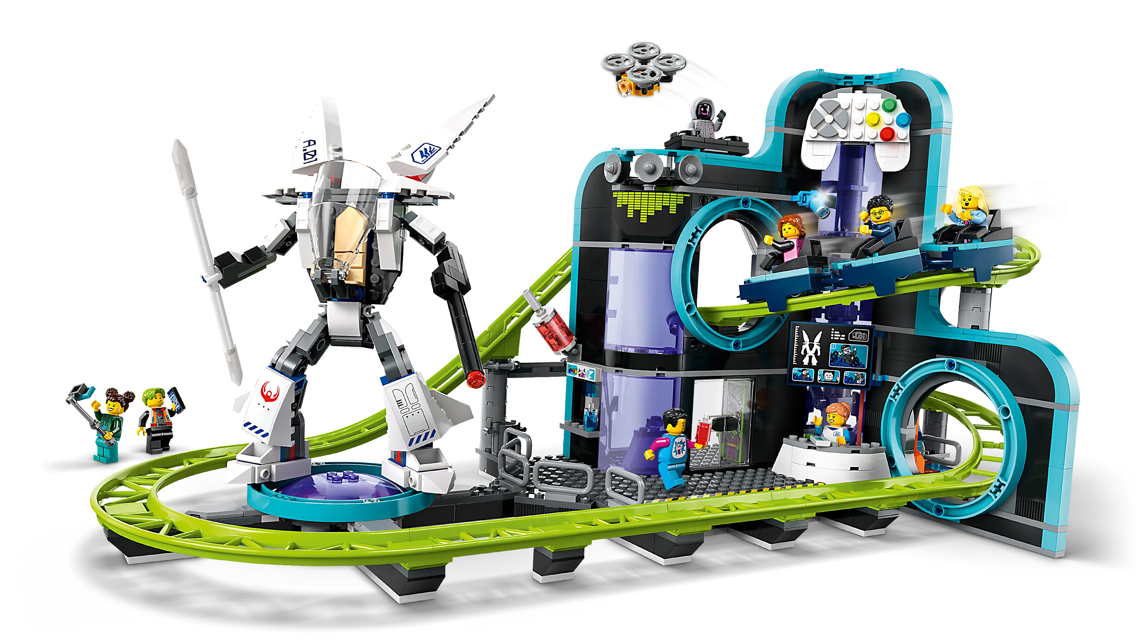 Picture of LEGO City 60421 Robot World Roller-Coaster Park