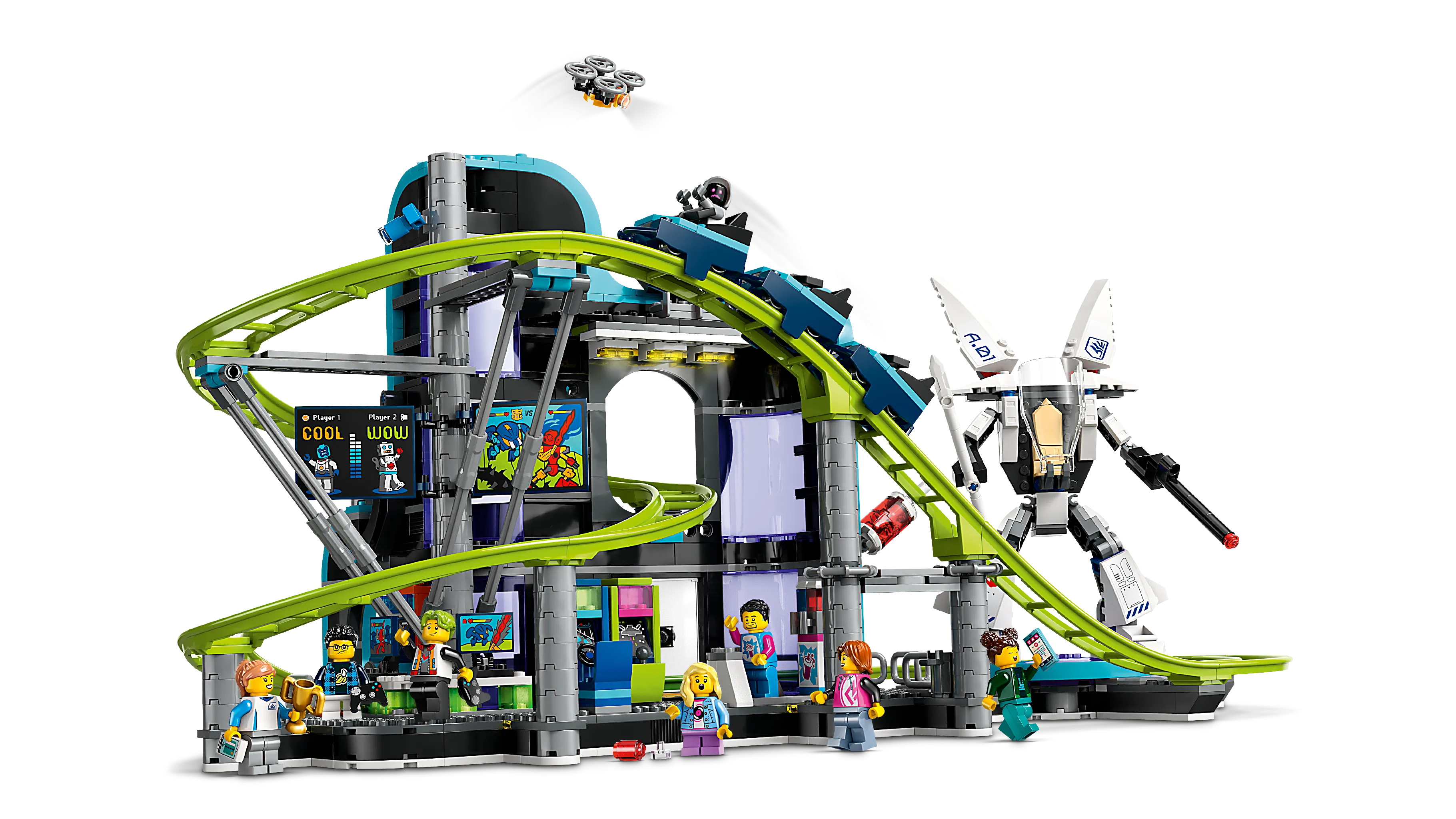 Picture of LEGO City 60421 Robot World Roller-Coaster Park