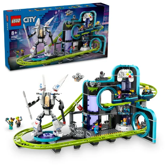 Picture of LEGO City 60421 Robot World Roller-Coaster Park